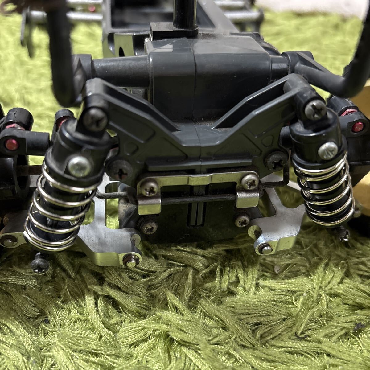 ラジコン RC シャーシ TL-01 オプション多数 足周りアルミパーツ クイックホルダー カーボンセンターシャフト リアスタビライザー 田宮_画像10