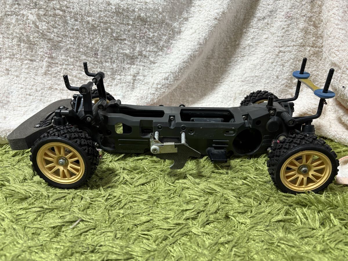 ラジコン RC シャーシ TL-01 オプション多数 足周りアルミパーツ クイックホルダー カーボンセンターシャフト リアスタビライザー 田宮_画像5