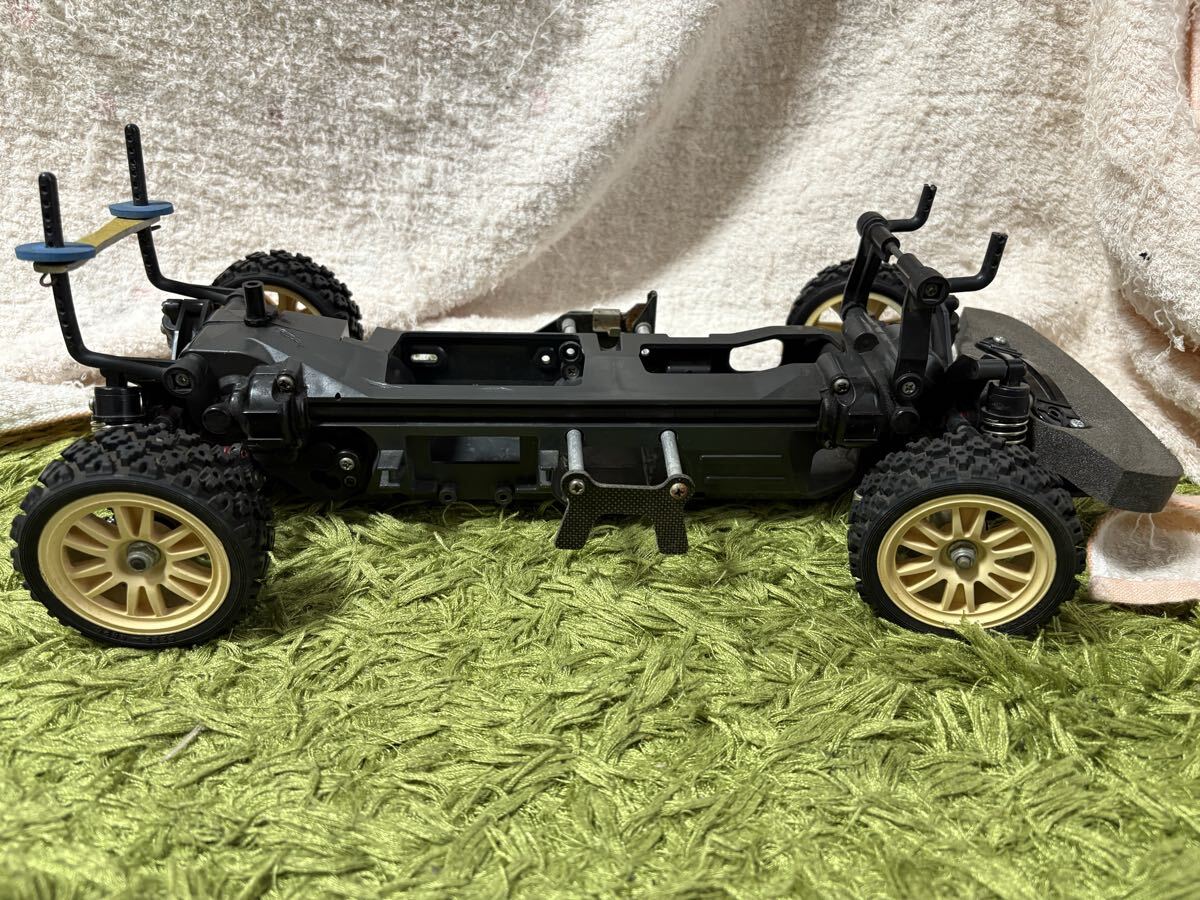 ラジコン RC シャーシ TL-01 オプション多数 足周りアルミパーツ クイックホルダー カーボンセンターシャフト リアスタビライザー 田宮_画像6