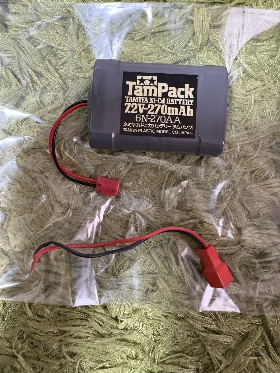 ラジコン RC バッテリー タムパック TamPack 7.2V 270mAh 6N-270AA ニカドバッテリー Ni-Cd 田宮 タミヤ TAMIYA 動作未確認 _画像2
