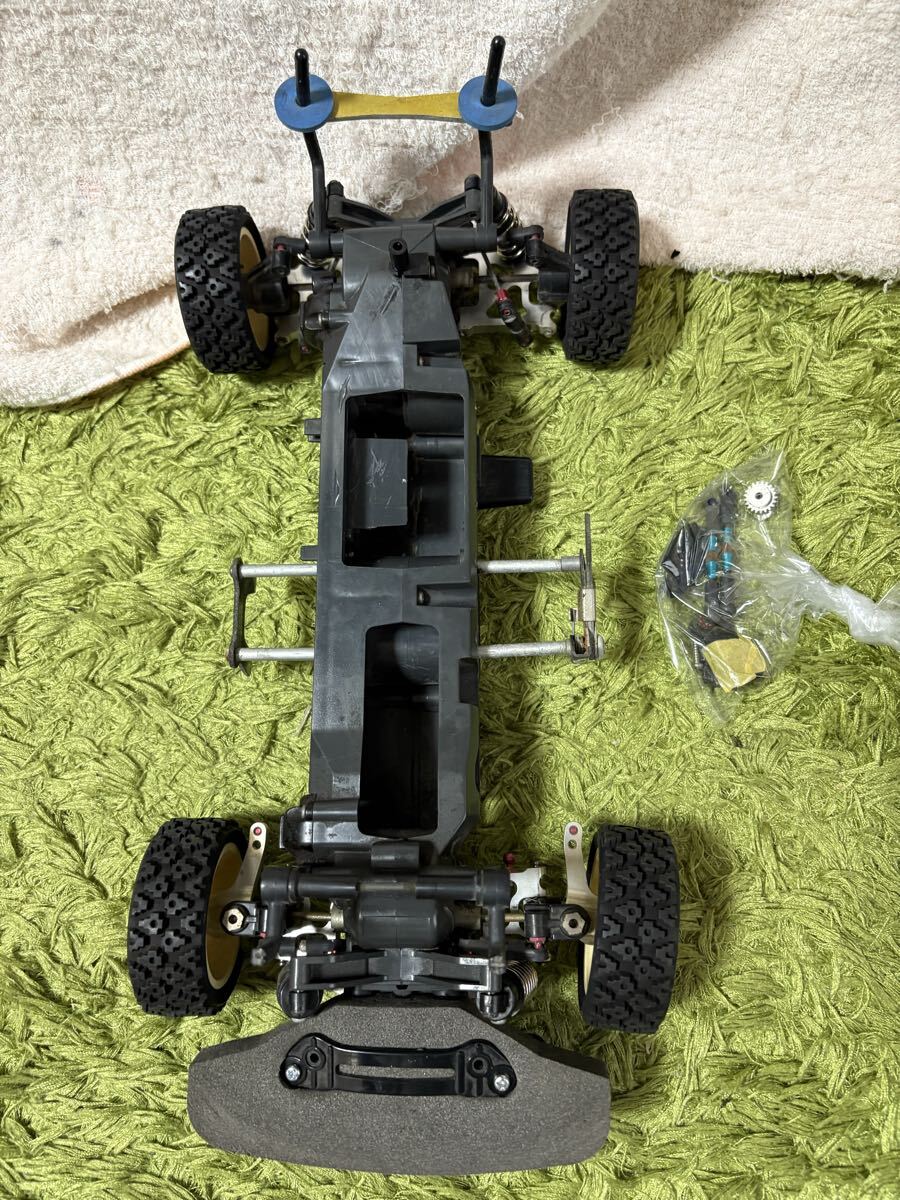 ラジコン RC シャーシ TL-01 オプション多数 足周りアルミパーツ クイックホルダー カーボンセンターシャフト リアスタビライザー 田宮_画像1