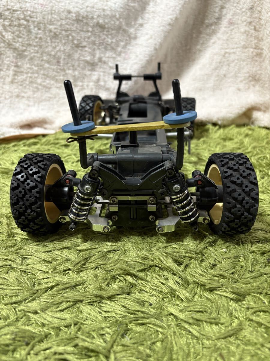 ラジコン RC シャーシ TL-01 オプション多数 足周りアルミパーツ クイックホルダー カーボンセンターシャフト リアスタビライザー 田宮_画像4