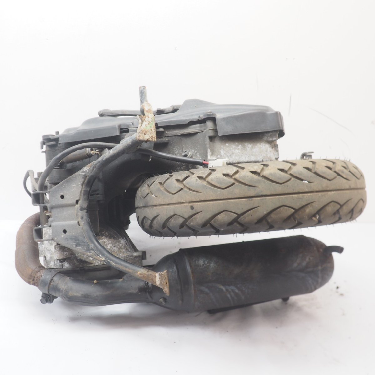 2スト ギア エンジン UA03J A120E-049xxx 2007年 4KNT ライトグレーソリッド4 BA50S GEAR engine マフラー キャブレター ホイール_画像8