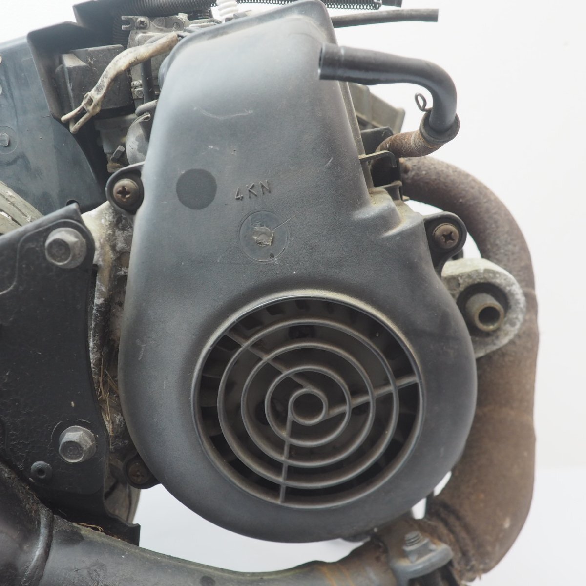 2スト ギア エンジン UA03J A120E-049xxx 2007年 4KNT ライトグレーソリッド4 BA50S GEAR engine マフラー キャブレター ホイール_画像3