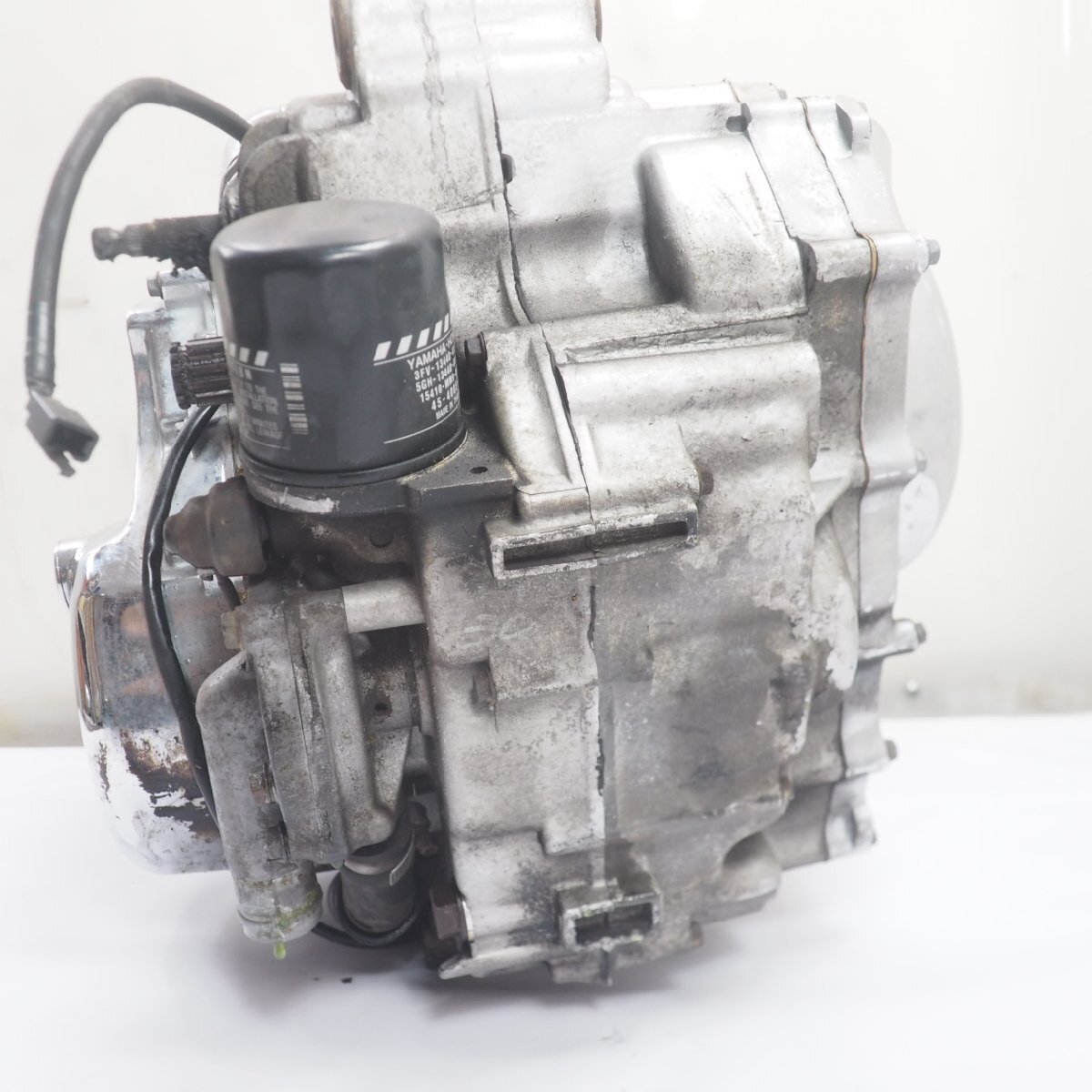 スティード400 エンジン NC26 NC25E-1403xxx engine ミッションOK STEED ピストン シリンダー エンジンカバー_画像8