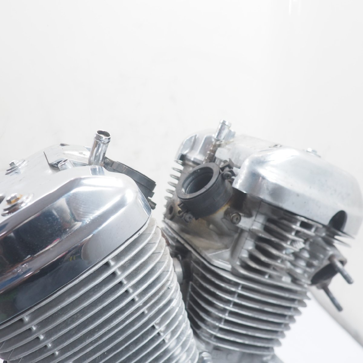 スティード400 エンジン NC26 NC25E-1403xxx engine ミッションOK STEED ピストン シリンダー エンジンカバー_画像7