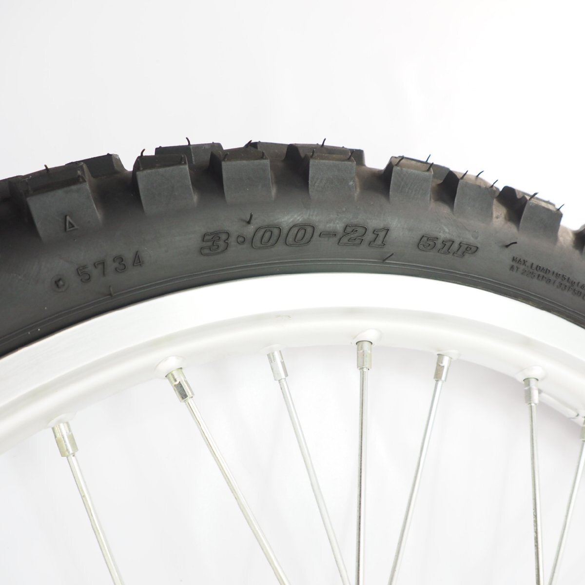 WR250R DG15J純正フロントホイール 21x1.60 3D7 フロント 前 大振れ無_画像5