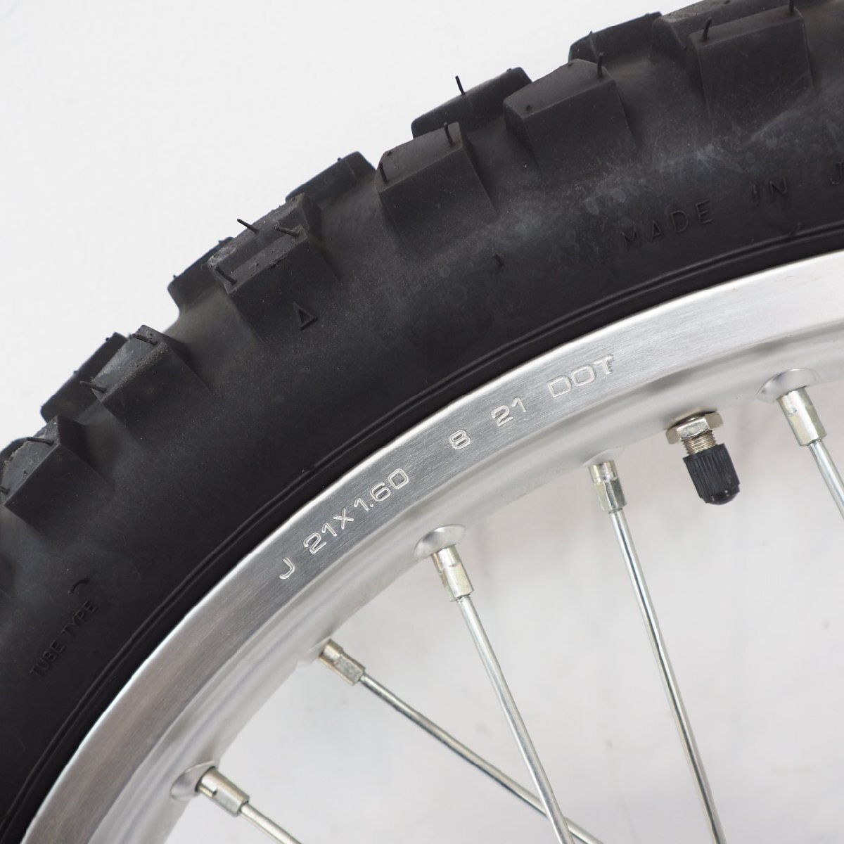 WR250R DG15J純正フロントホイール 21x1.60 3D7 フロント 前 大振れ無_画像8