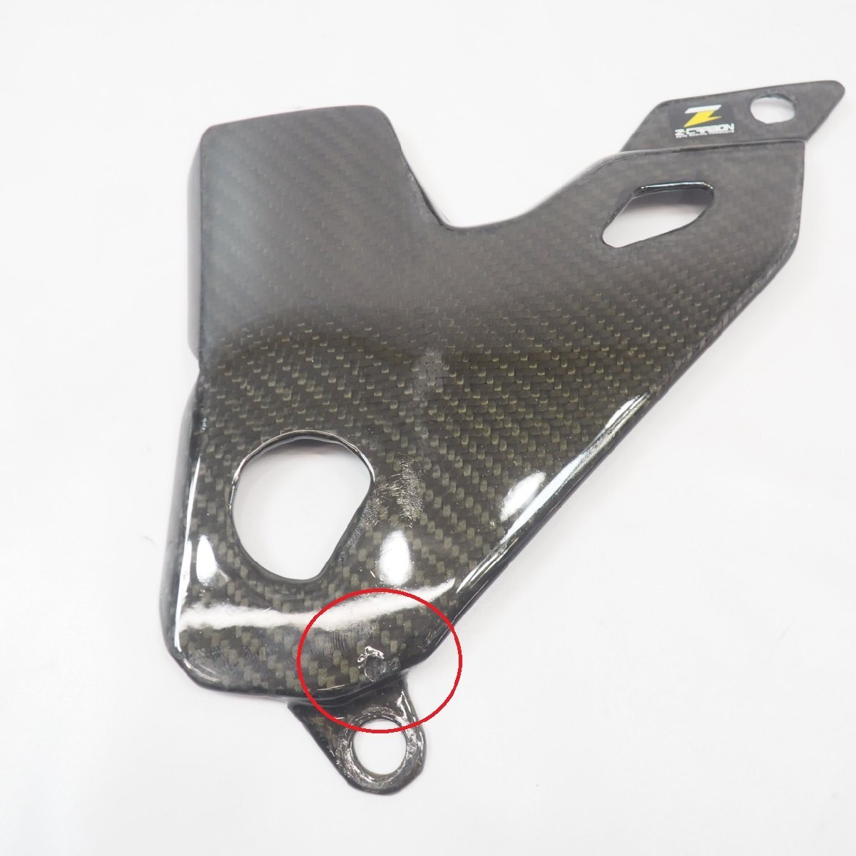 WR250R WR250X Z-CARBON カーボンフレームガード カバー フレームガード DG15J 3D7 ヒールガード_画像3