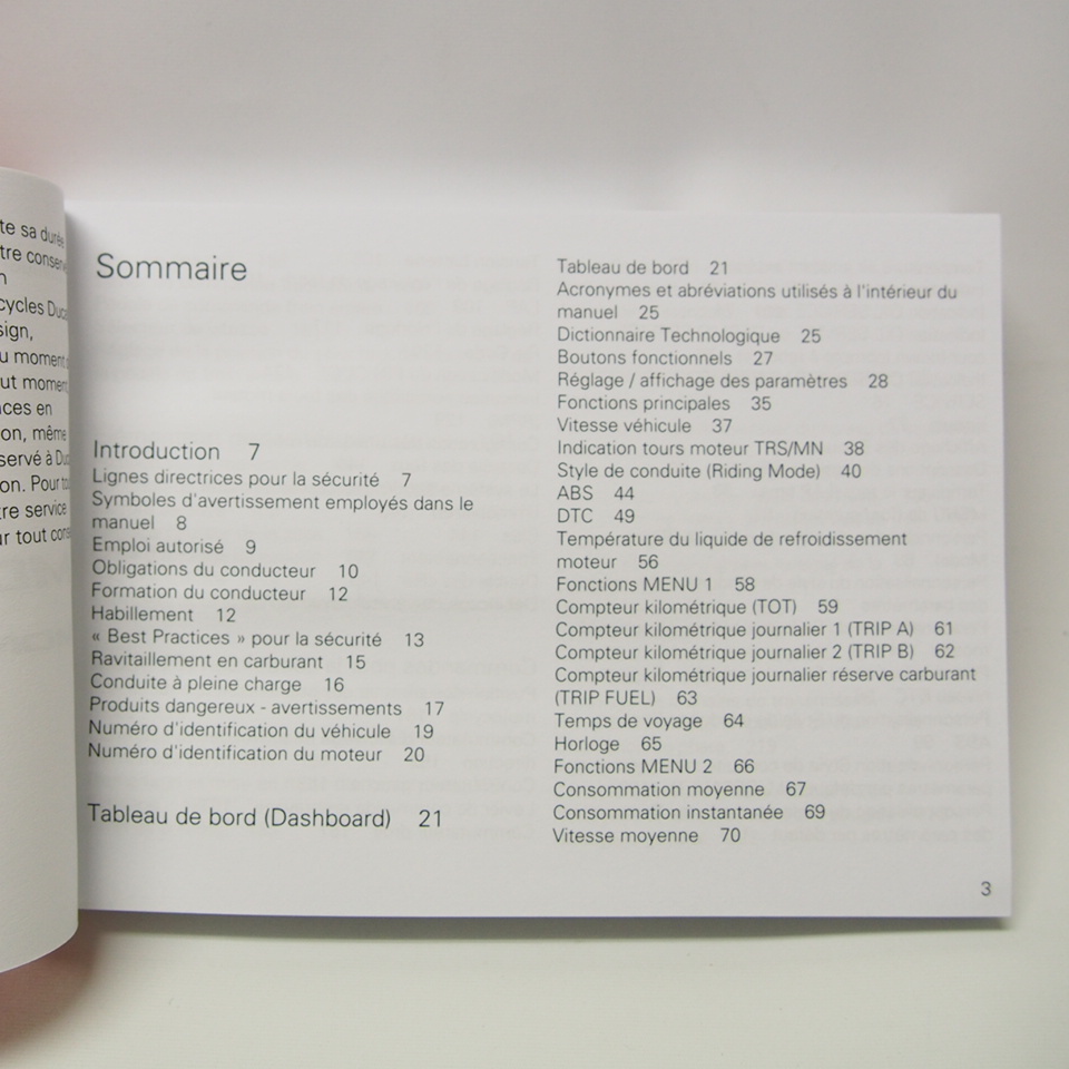  французский язык DUCATI Monstar 821 инструкция для владельца 2014 прекрасный товар 