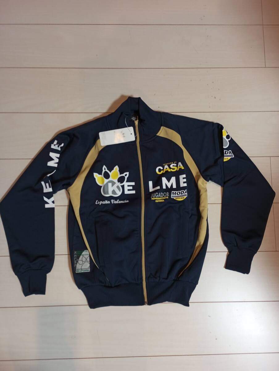 未使用即決KELMEケルメ トレーニングウェア 上下 Sサイズ ネイビー/ゴールド KC21360S_画像1