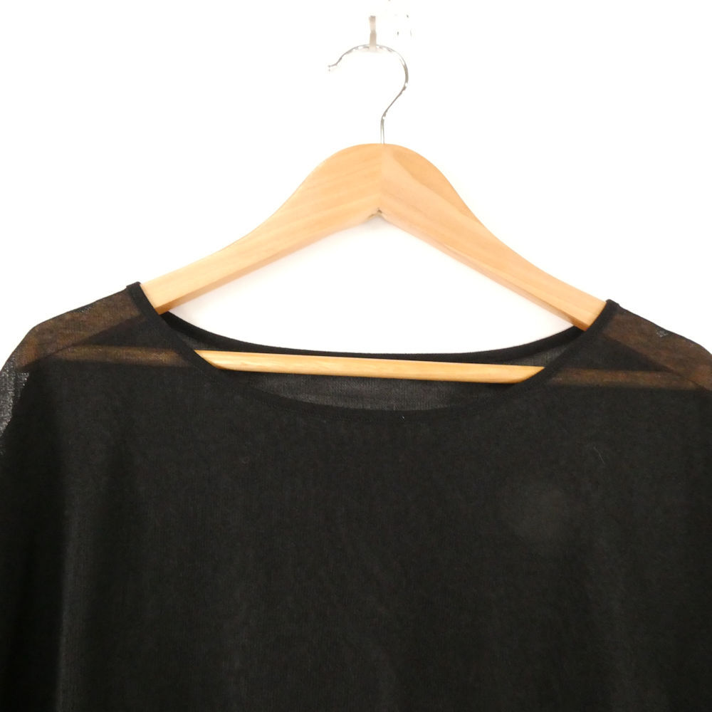 未使用 MICHEL KLEIN ミッシェルクラン FMFGA-12180 シアーニット 40 Lサイズ相当 レーヨン他 長袖 レディース AO3438A16_画像6