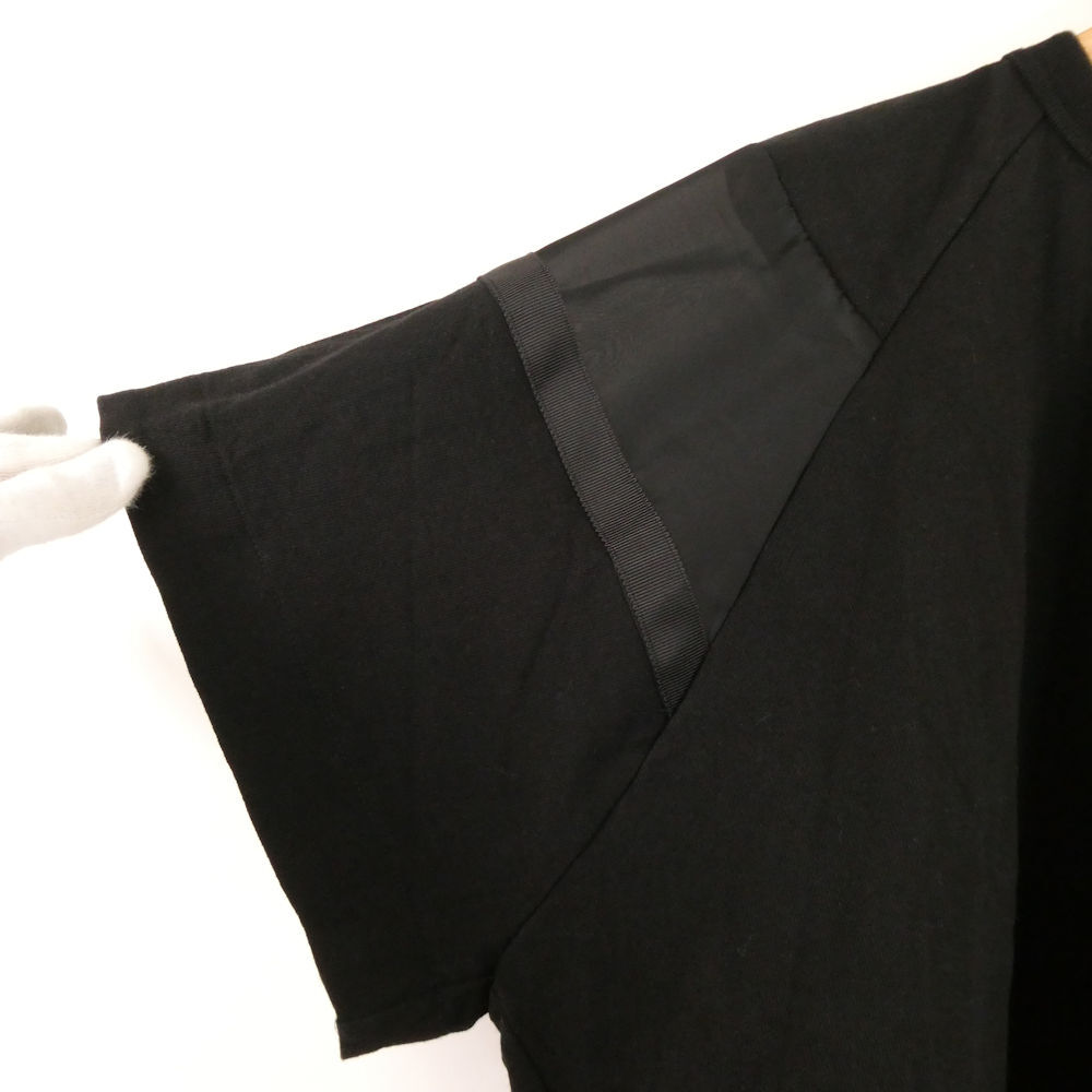 美品 sacai サカイ 23-06567 olid Satin Cotton Jersey Tシャツ 2 コットン100％ 半袖 レディース AO3502A43_画像7