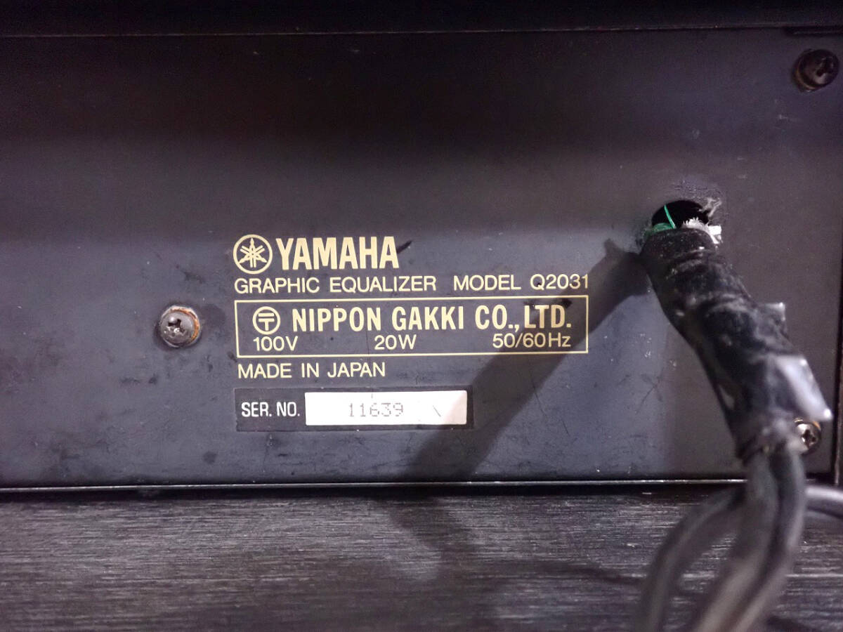 52722 б/у графика эквалайзер YAMAHA Q2031 Yamaha Graphic Equalizer 2U размер 2ch 31 частота звук оборудование аудио Junk 3