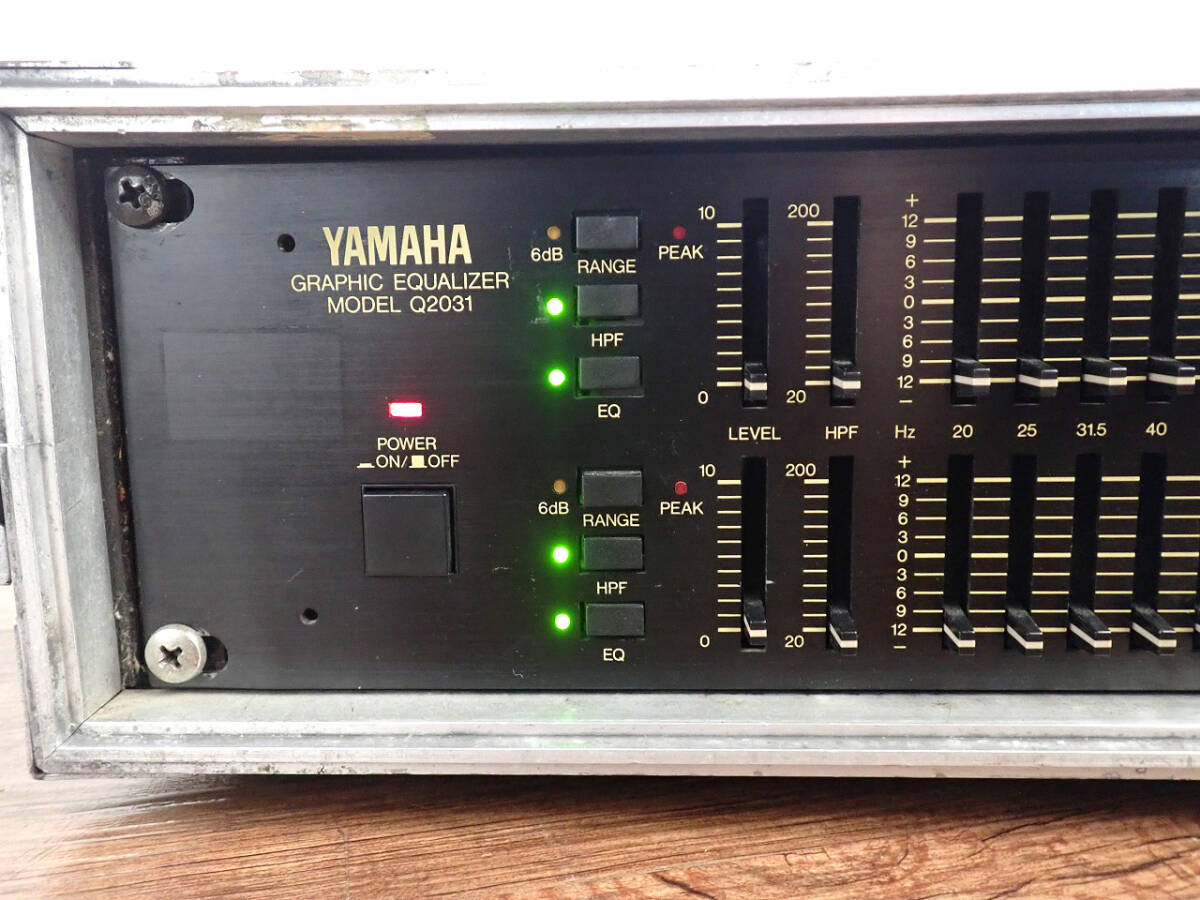 52722 б/у графика эквалайзер YAMAHA Q2031 Yamaha Graphic Equalizer 2U размер 2ch 31 частота звук оборудование аудио Junk 3