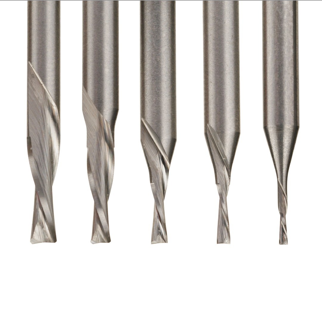 米国StewMac社 Carbide Downcut Inlay Router Bits5本セット　超硬ダウンカット・インレイ・ルータ・ビット Dremelルータ用ビット 送料無料_画像1