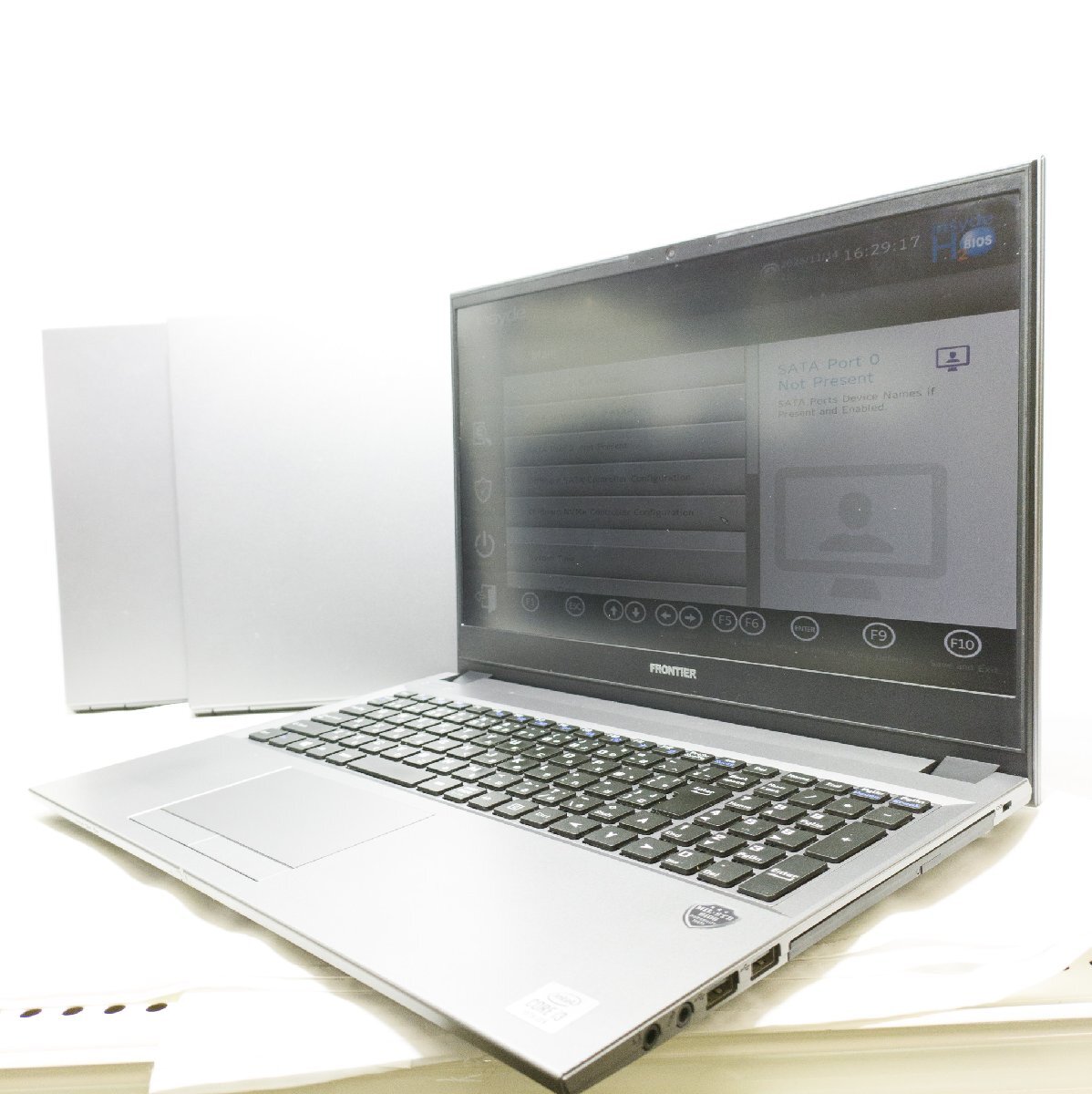 ★1円スタート★【即納・ジャンク品・3台セット・AC付き】FRONTIER NLC190 (i3-10110U/メモリ8GB/ストレージなし)R8T8_画像1