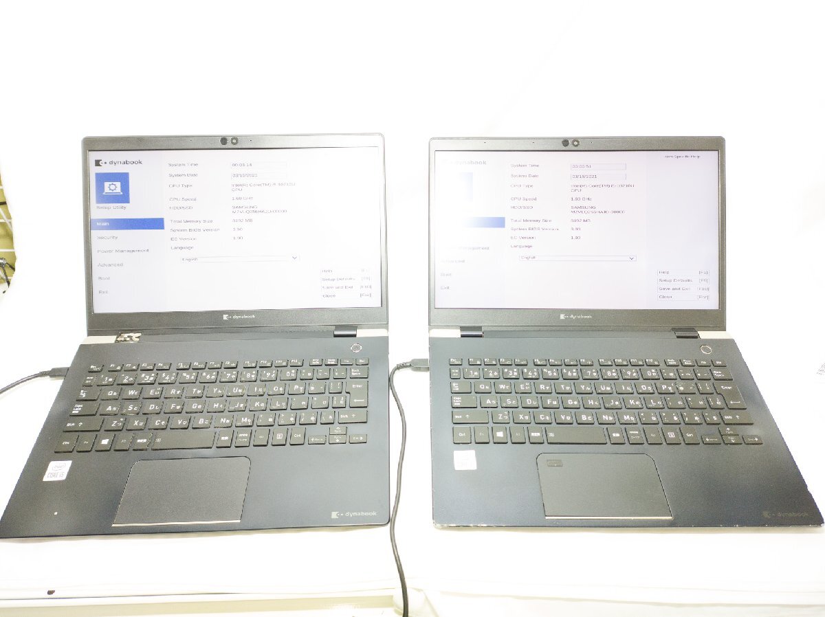 ★1円スタート★【即納・ジャンク・4台セット】東芝 dynabook G83/FR (i7,i5/メモリ8-16GB/ストレージ0-256GB/バッテリなし×3)806Hの画像6