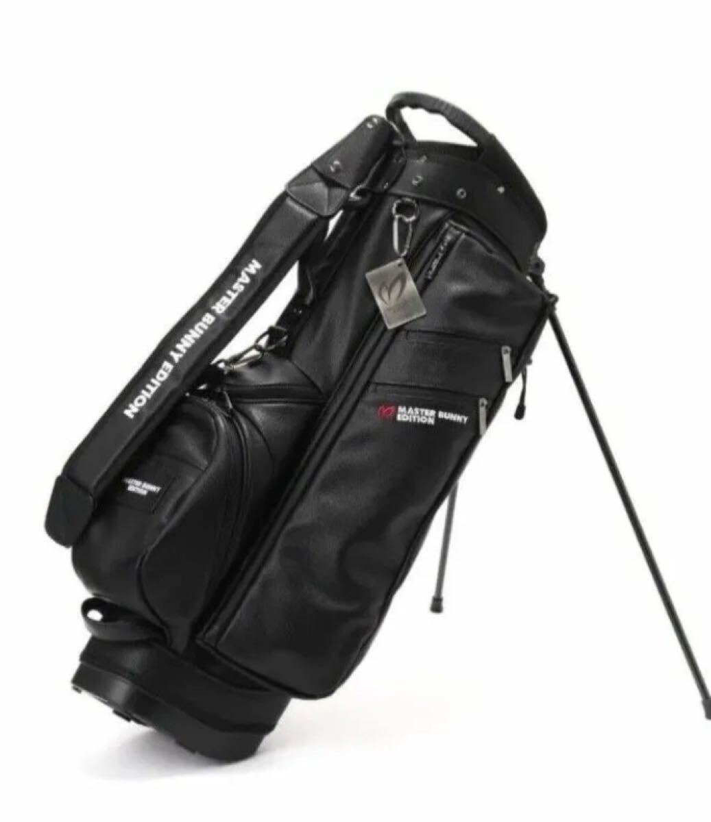 マスターバニーエディションシュリンク合皮 スタンド式キャディバッグ ブラック_画像6