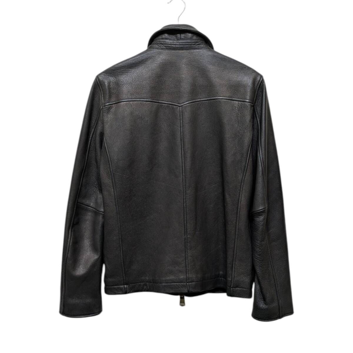 JACK ROSE ジャックローズ 210706J シングルライダースジャケット レザー 山羊革 ブラック サイズ 3_画像2