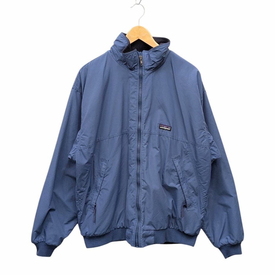 99 90s PATAGONIA patagonia SHELLED SYNCHILLA JACKET パタゴニア 雪なしタグ シェルドシンチラジャケット 古着 USA製 ブルー系 _画像1