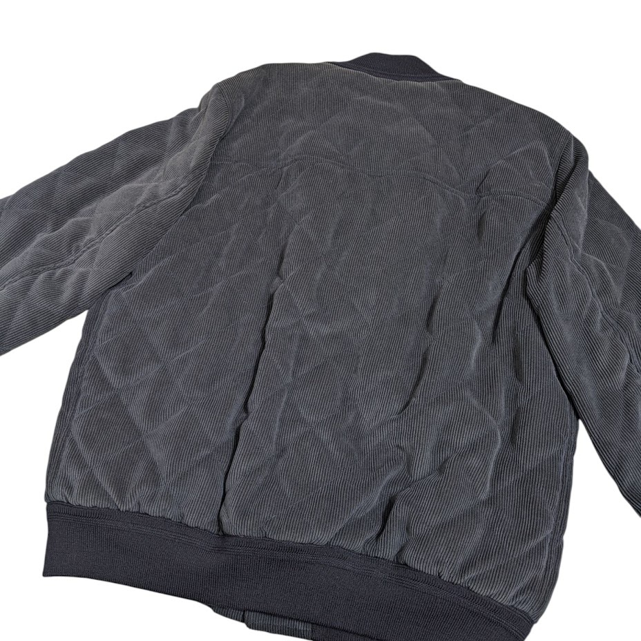 99 VALSTAR ヴァルスター コーデュロイ キルティングジャケット ドライビングブルゾン ネイビー サイズ 46_画像4