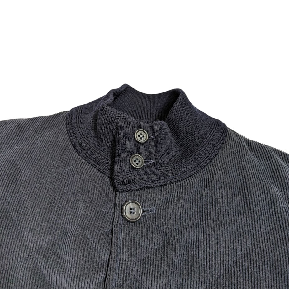 99 VALSTAR ヴァルスター コーデュロイ キルティングジャケット ドライビングブルゾン ネイビー サイズ 46_画像6