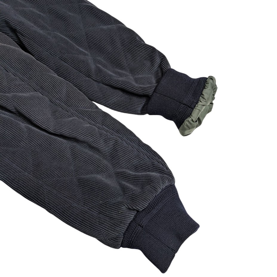 99 VALSTAR ヴァルスター コーデュロイ キルティングジャケット ドライビングブルゾン ネイビー サイズ 46_画像7