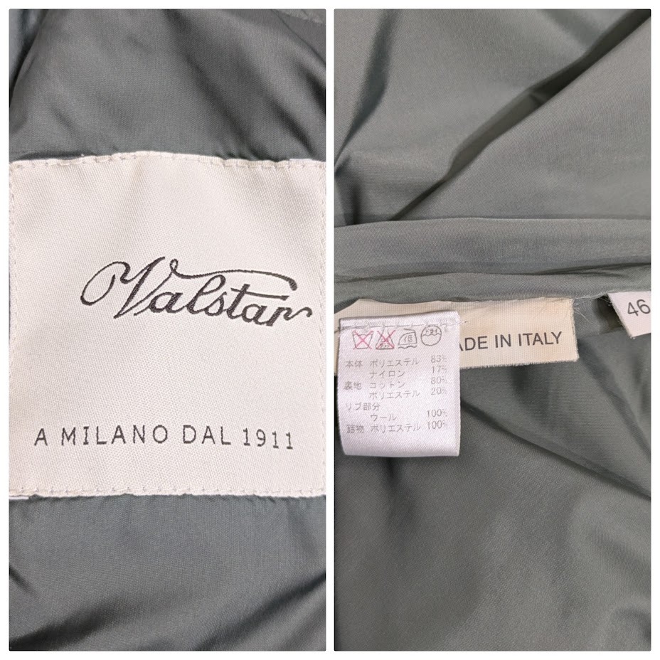 99 VALSTAR ヴァルスター コーデュロイ キルティングジャケット ドライビングブルゾン ネイビー サイズ 46_画像8