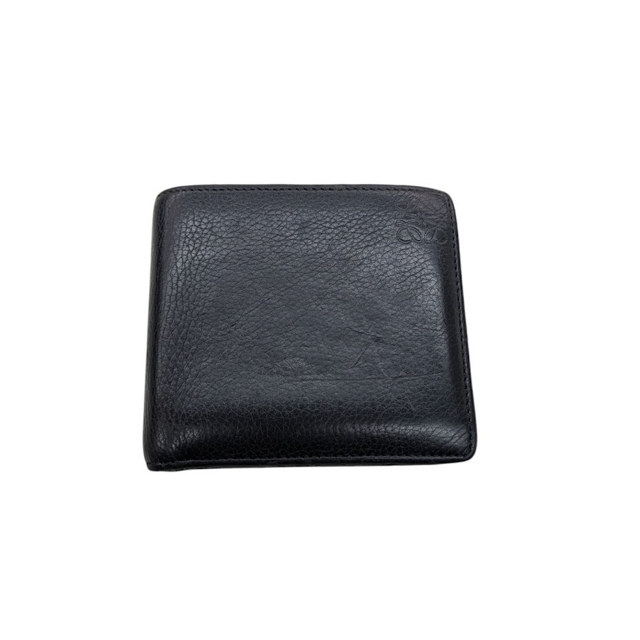 LOEWE ロエベ 二つ折り財布 バイフォールドウォレット アナグラム ブラック 箱付き _画像2