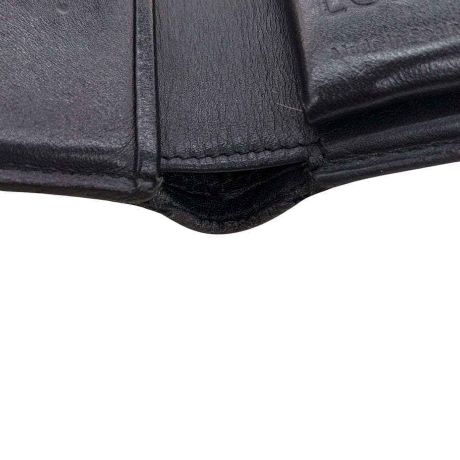 LOEWE ロエベ 二つ折り財布 バイフォールドウォレット アナグラム ブラック 箱付き _画像9