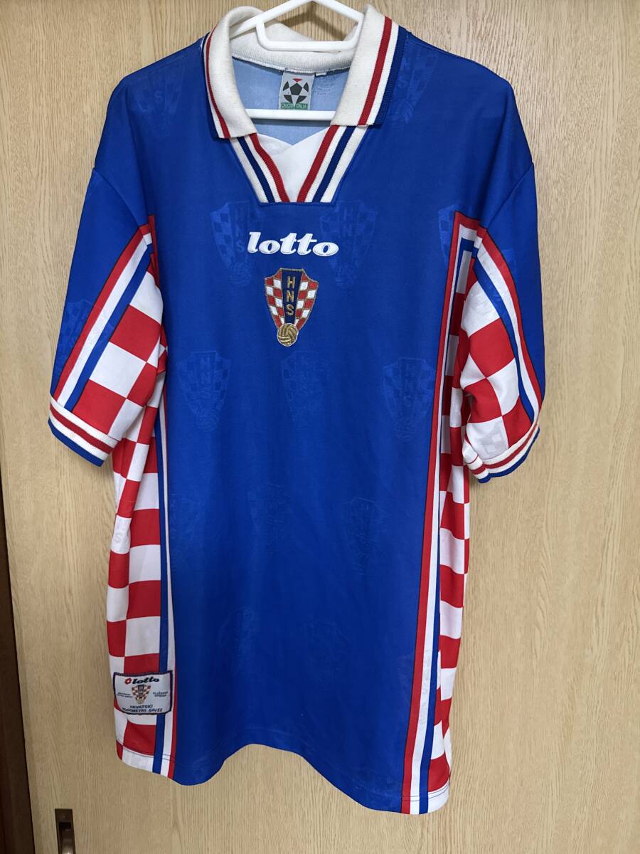 上下セット1998年　クロアチア代表　アウェイ　ユニフォーム　シューケル　ニココバチ　モドリッチ　ラキティッチ　(A516)_画像2