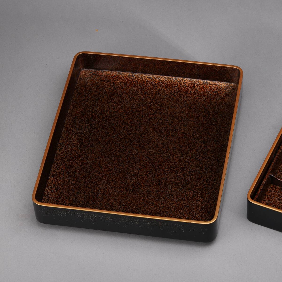 時代物 蒔絵硯箱 文箱 漆器 松文 雨畑真石硯_画像4