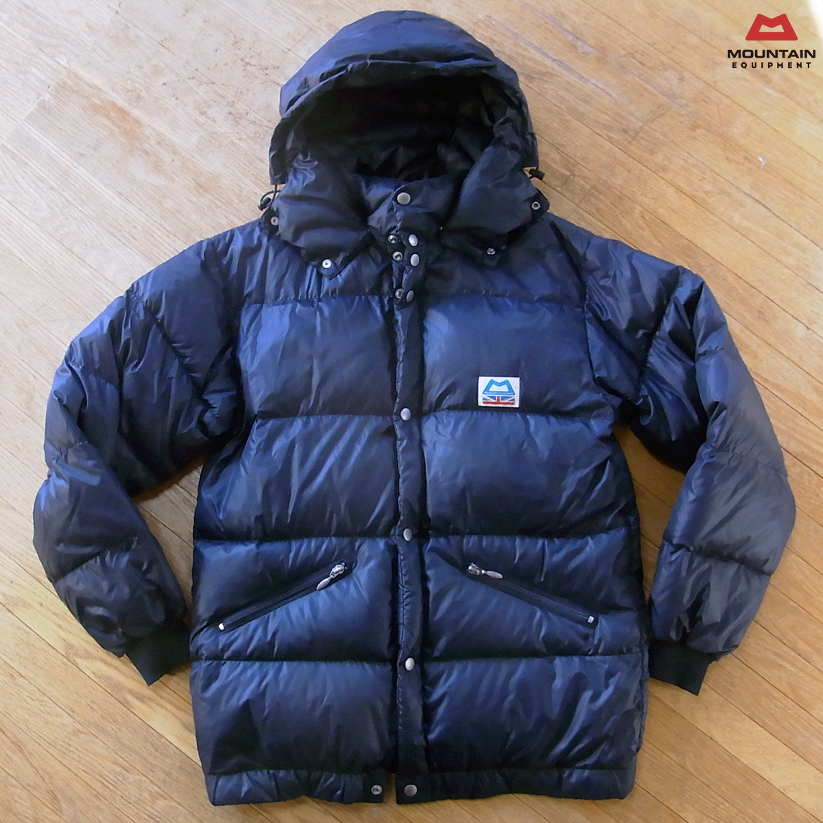 MOUNTAIN EQUIPMENT マウンテンイクイップメント ダウンジャケット| 難あり ダメージあり フード取り外し可能_画像1