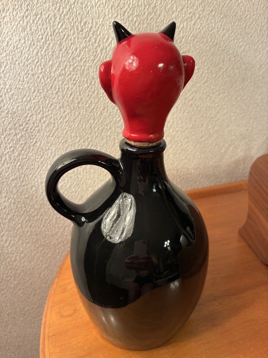 ビンテージ　50s デビル 悪魔　サタン　デーモン　スカル　デカンタ　レトロ　ミッドセンチュリー ネイバーフッド　レア　ホラー　_画像5