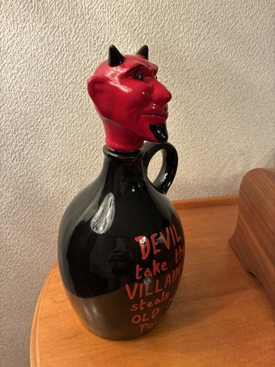ビンテージ　50s デビル 悪魔　サタン　デーモン　スカル　デカンタ　レトロ　ミッドセンチュリー ネイバーフッド　レア　ホラー　_画像7