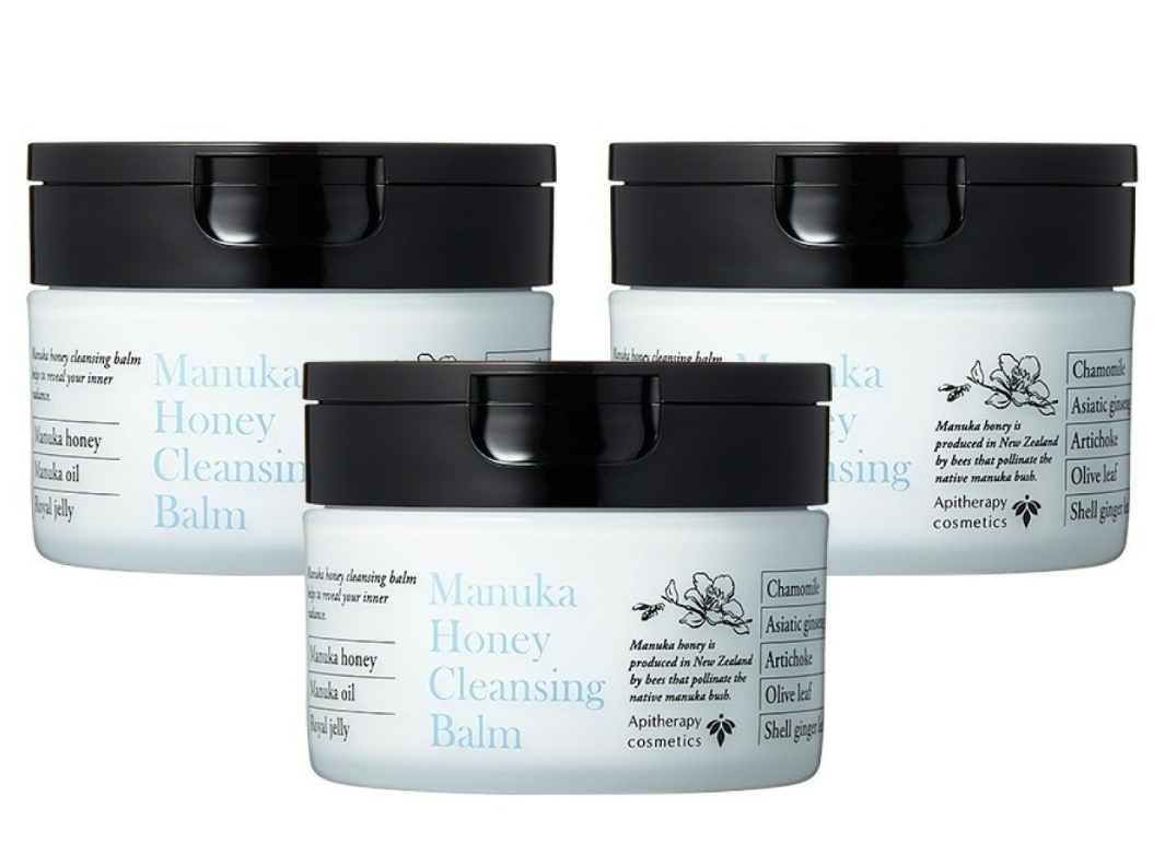 山田養蜂場 マヌカハニー クレンジングバーム 75g×3個セット / 新品 匿名配送 送料無料 メイク落とし マヌカオイル ローヤルゼリーエキス_画像3