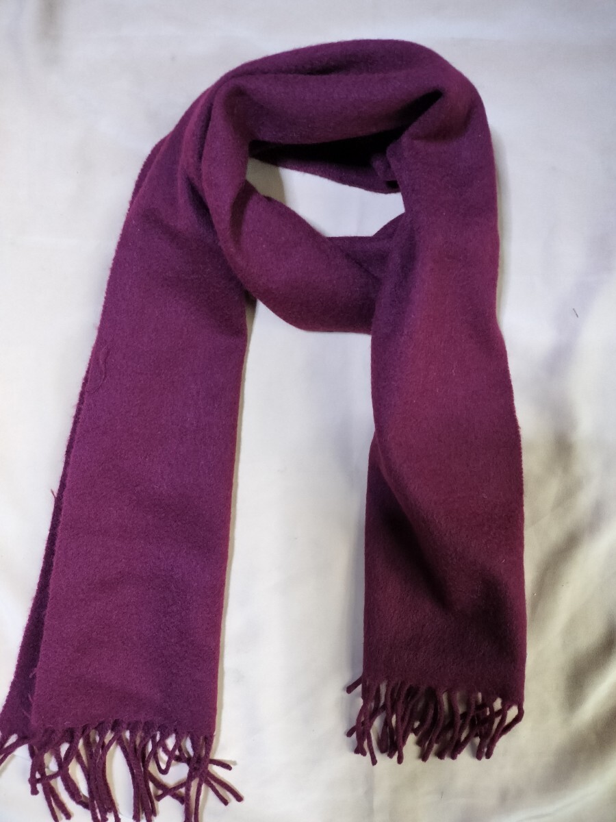  палантин, muffler, шаль кашемир 100% чистка settled мужской / женский двоякое применение длинный длина 156cm 185 иен отправка новый близкий старый прекрасный 