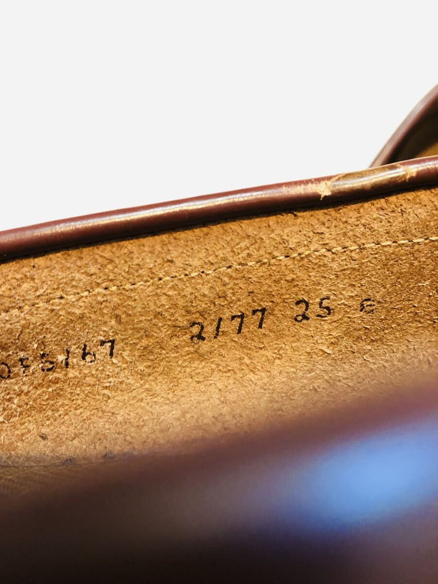 ★ジャンク品★定価30,800円！リーガル REGAL 2177 コインローファー ビジネスシューズ 25EE_画像6