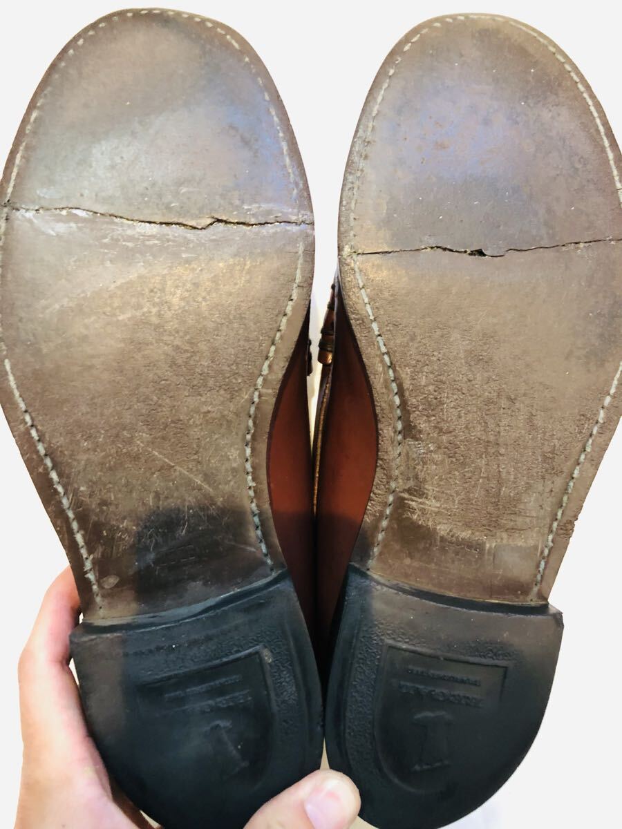 ★ジャンク品★定価30,800円！リーガル REGAL 2177 コインローファー ビジネスシューズ 25EE_画像9