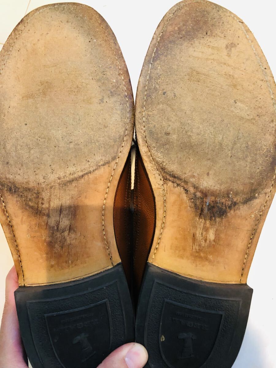 ★超美品★定価40,700円！リーガル REGAL 2235NA ウイングチップ グレインレザー 27EE_画像8