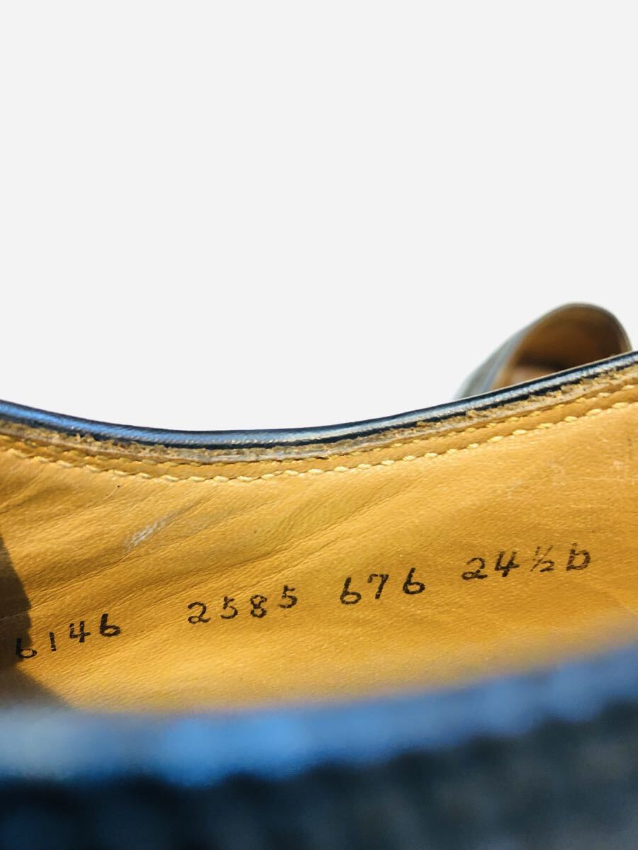 ★美品★定価33,000円!リーガル REGAL 2585 ウイングチップ グレインレザー 24.5EE_画像6