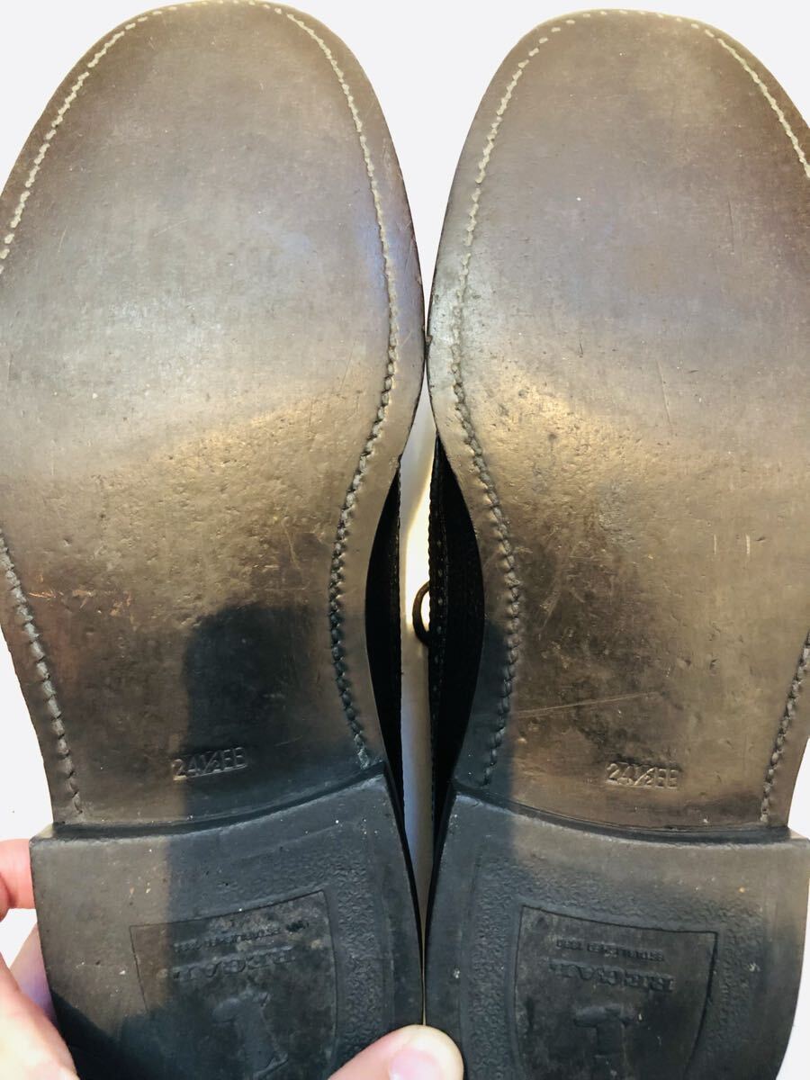 ★美品★定価33,000円!リーガル REGAL 2585 ウイングチップ グレインレザー 24.5EE_画像8