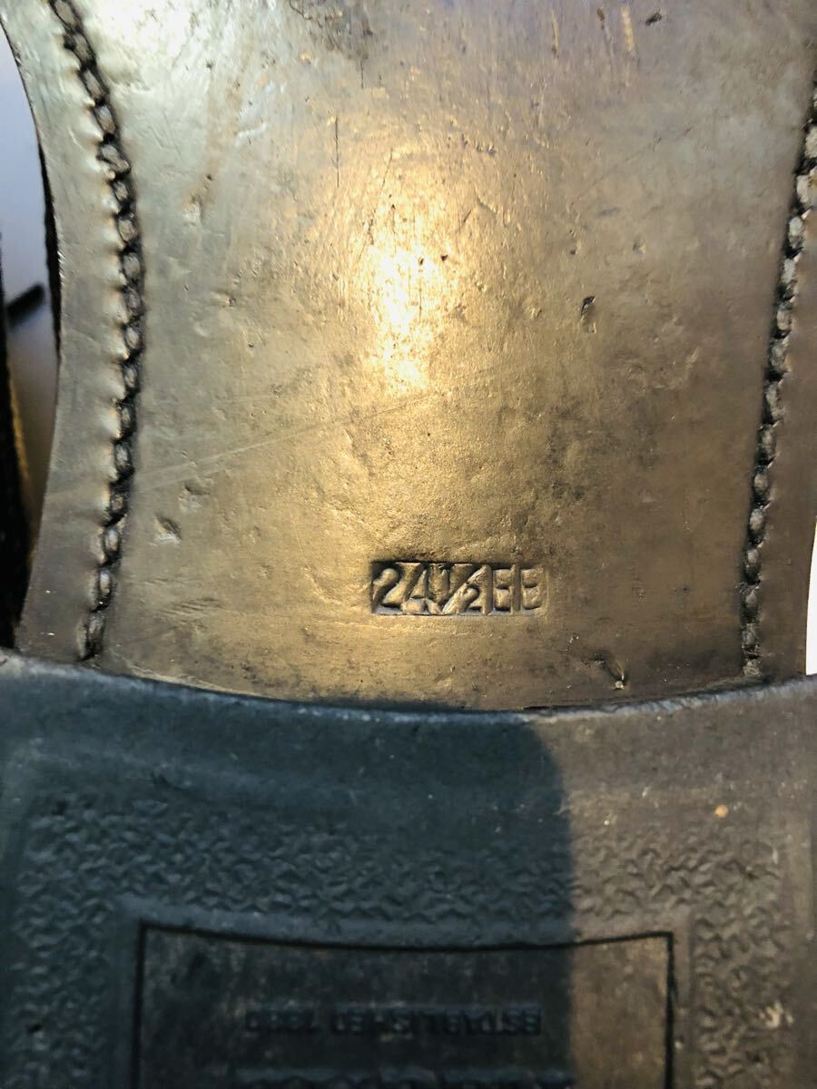 ★美品★定価33,000円!リーガル REGAL 2585 ウイングチップ グレインレザー 24.5EE_画像9