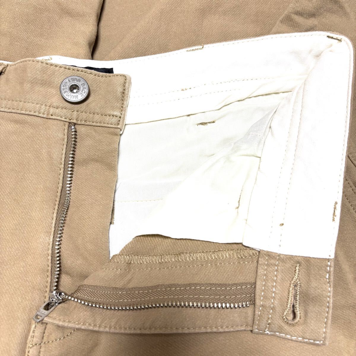 着回し◎【BACK NUMBER】バックナンバー コットン パンツ ストレッチ スリム チノパン きれいめ アメカジ ベージュ メンズ M /Y38206SS_画像6