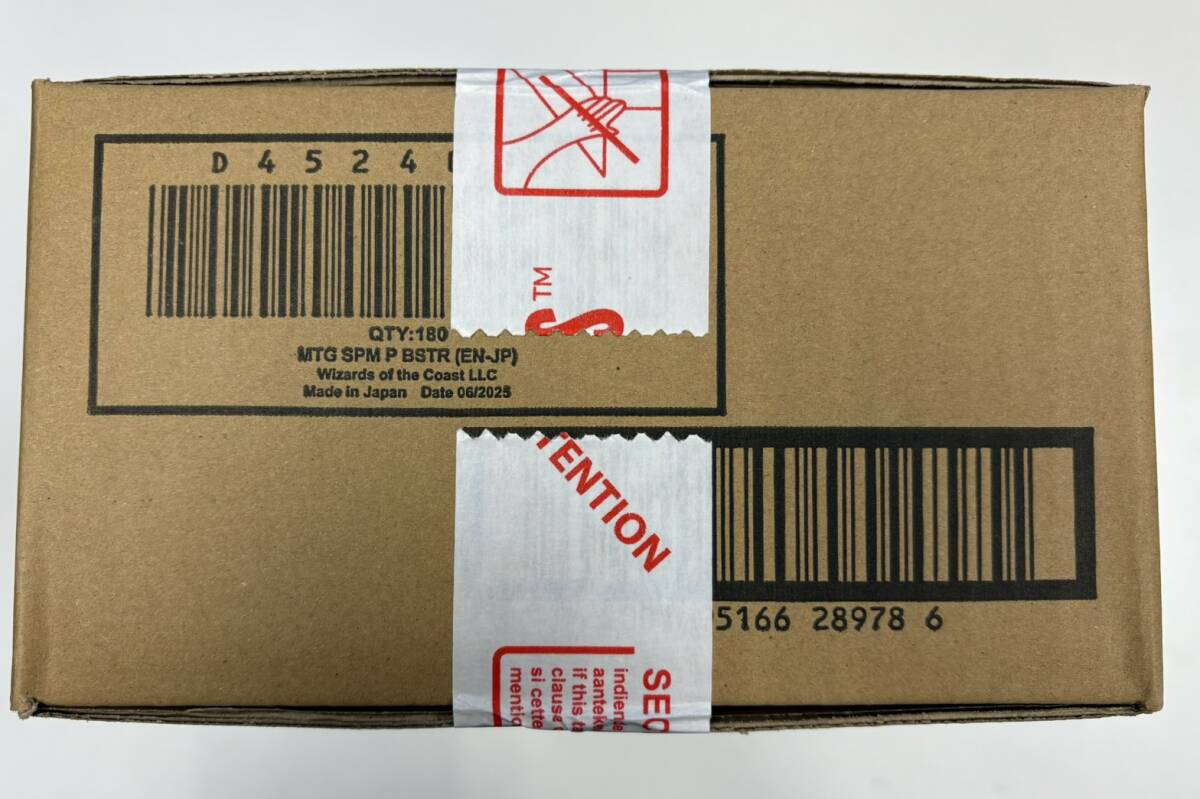 【送料無料】未開封カートン（6BOX入り）　MTG　英語版　マーベル スパイダーマン プレイ・ブースター　マジック：ザ・ギャザリング _画像2