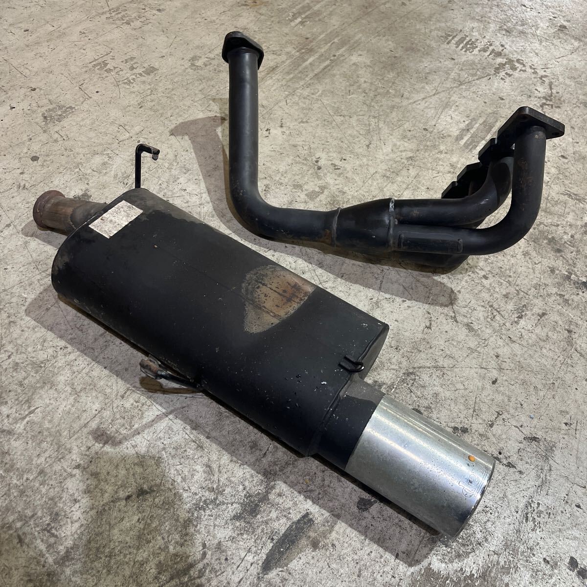 プジョー206？1.4？1.6？スーパースプリント製エキゾーストマニーホールド エキマニ デビル製マフラー サイレンサー_画像1