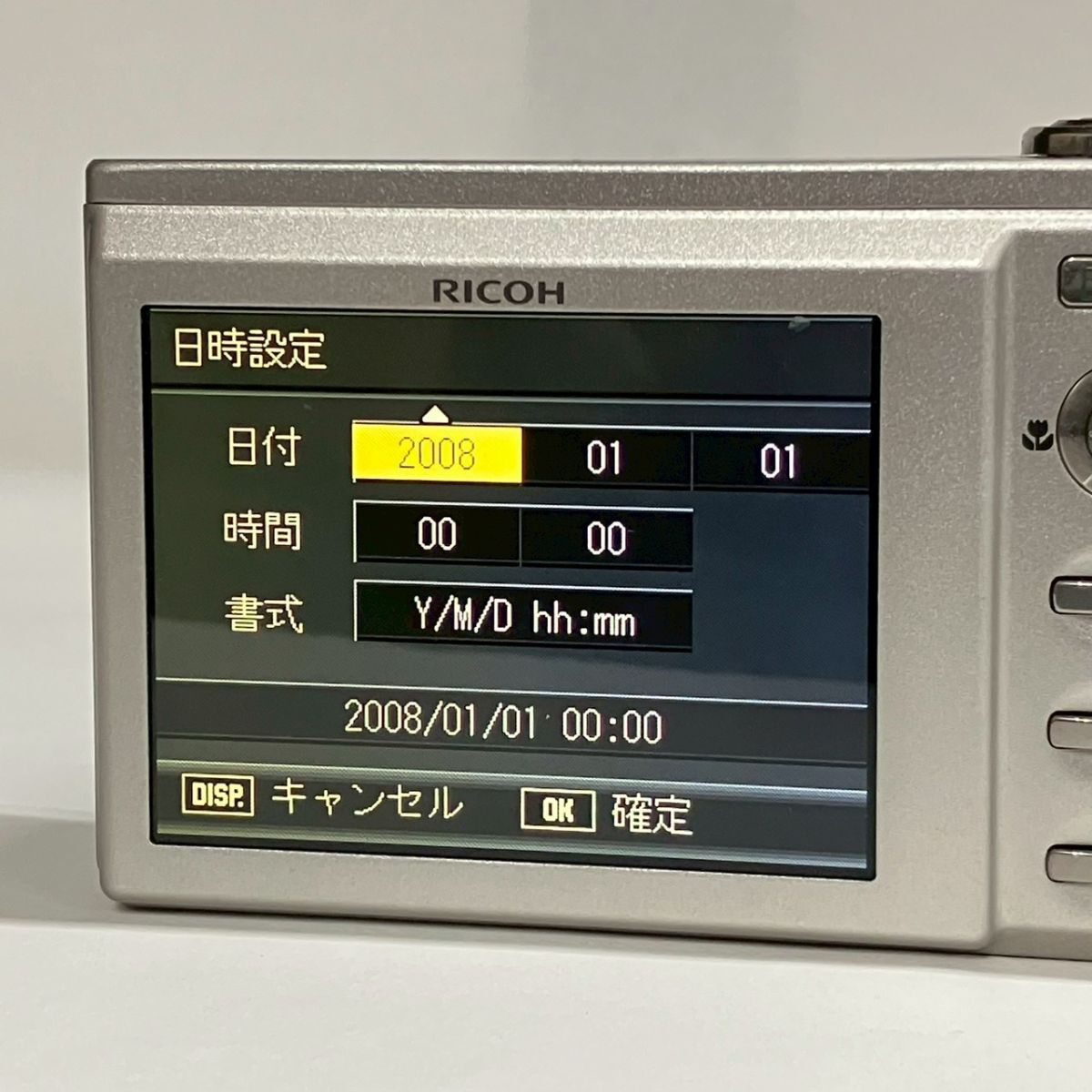 CKM022H RICOH Ricoh R8 компактный цифровой фотоаппарат электризация проверка settled. оттенок серебра 