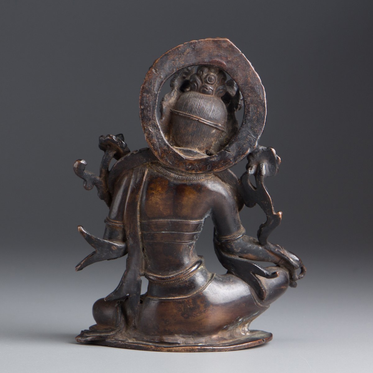 【五】銅造チベット観音菩薩坐像_画像10