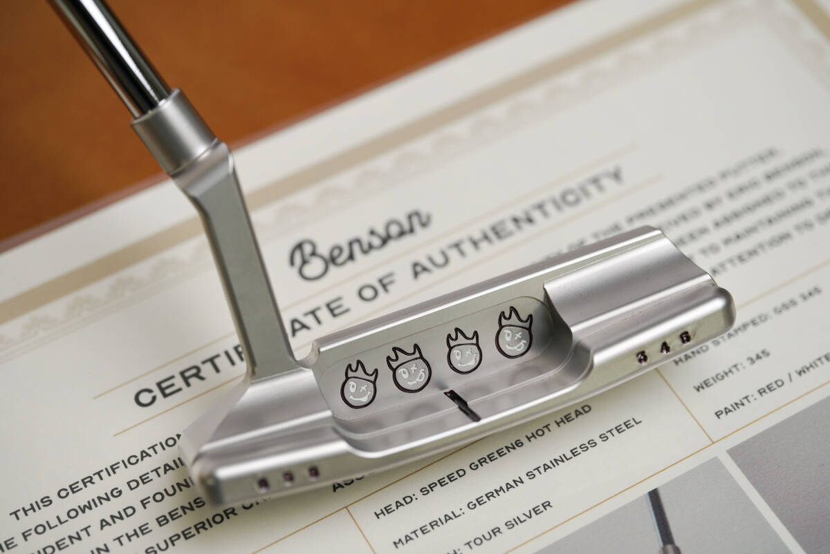 新品未使用 Benson SpeedGreen6 ホットヘッド TourT GSS COA有り ジャーマンステンレス 海外直輸入ガレージパター 34インチ Y-004_画像1